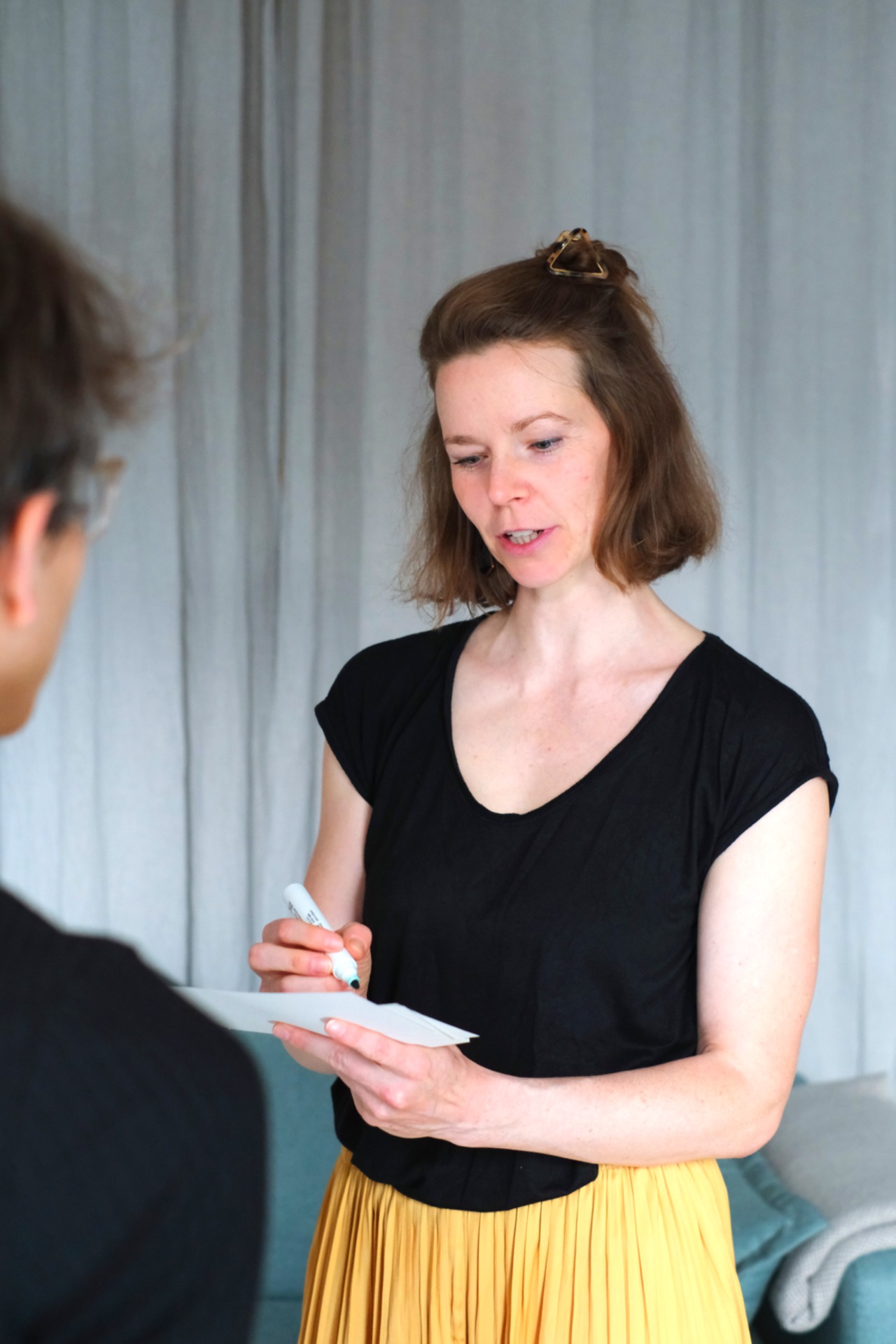 Theresa Greiner mit Klientin